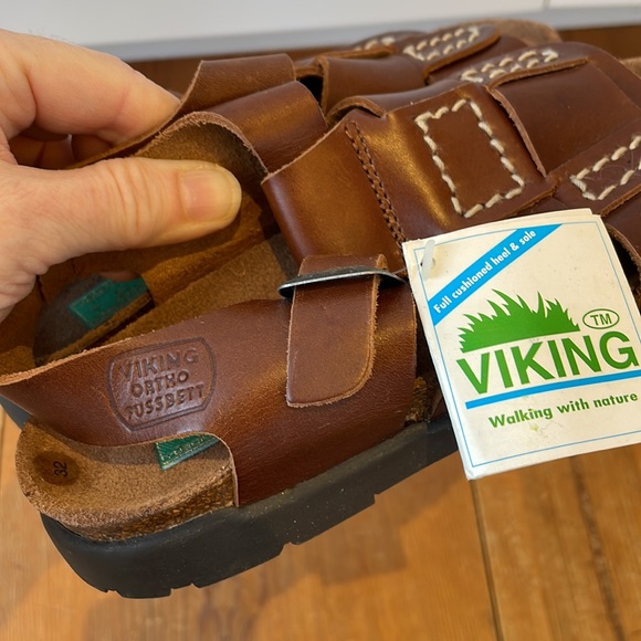 Viking Ortho Fussbett Vintage sandals, Size 32, brown genuine leather - Picture 5 of 10